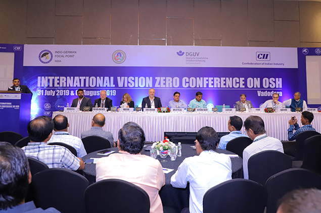 Podium during the conference