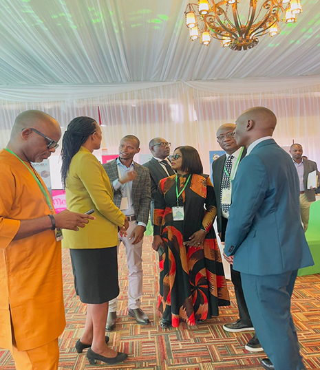 Africa Vision Zero Network Chairperson, Elizabeth Lungu-Nkumbula and her team welcoming the Minister of Gender,  Labour and Development at the Launch of the Vision Zero initiative in Uganda&nbsp;